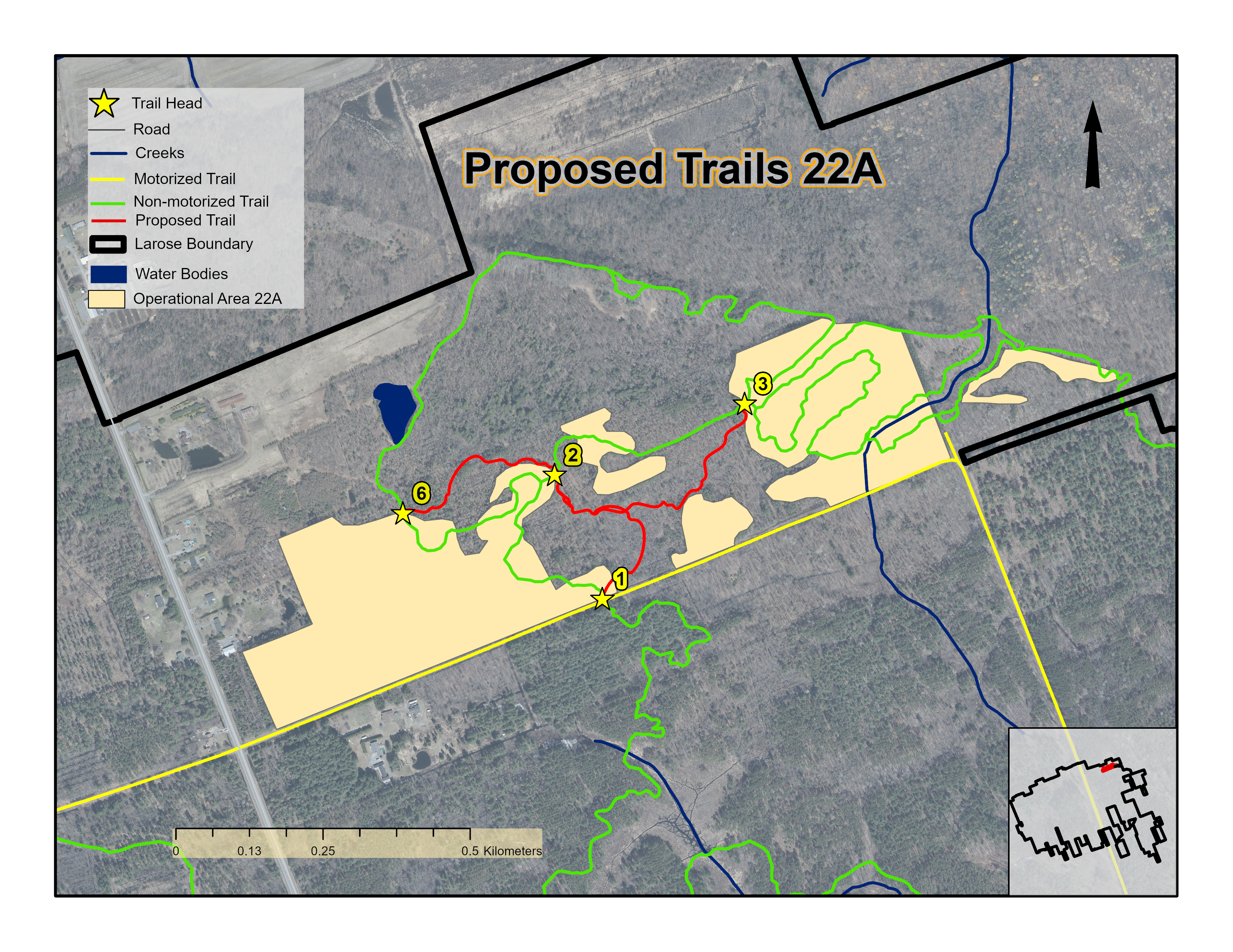 Proposed Trails 22A Map